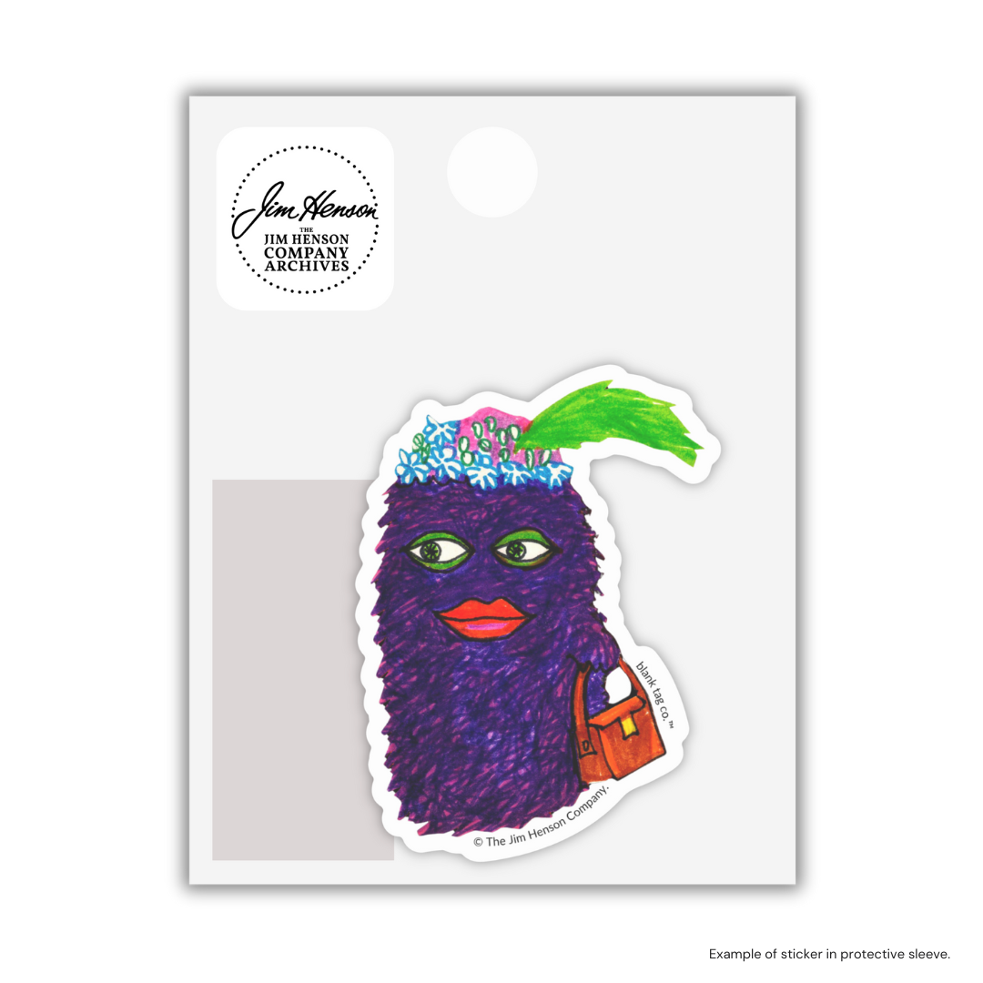 The Purple Shaggy Shape Sticker