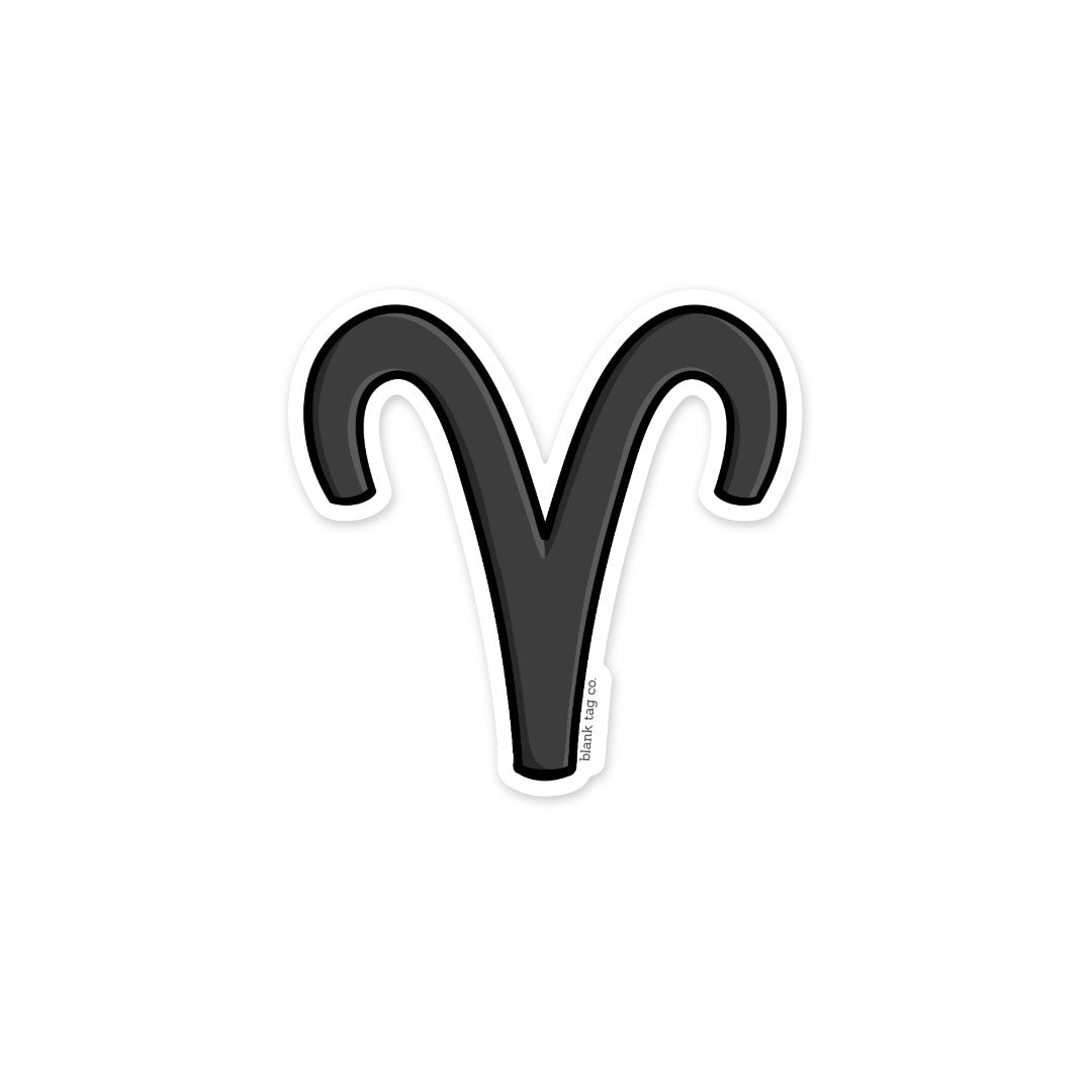 Blank Tag Co.® Waterproof Sticker - Aries Sign