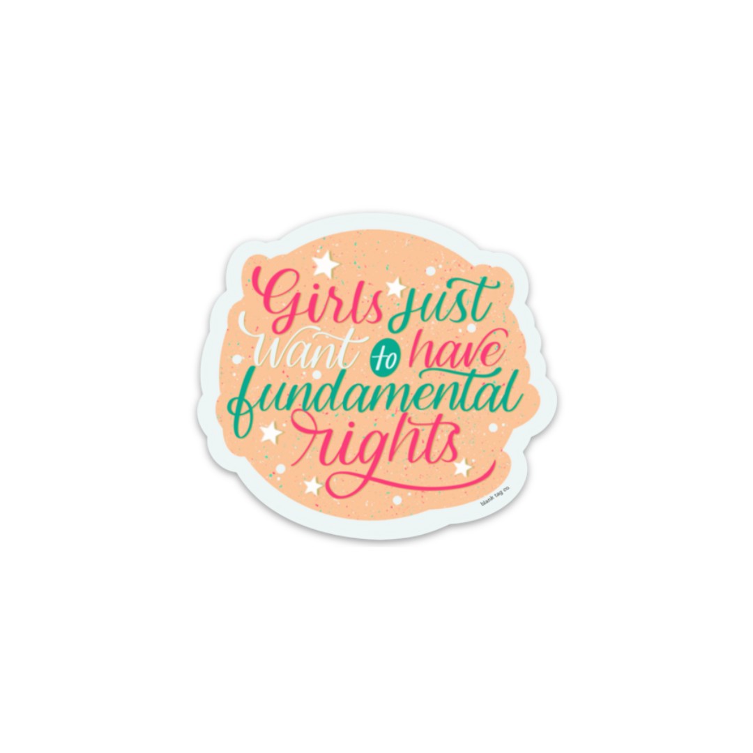 Blank Tag Co.® Waterproof Sticker - Fundamental Rights