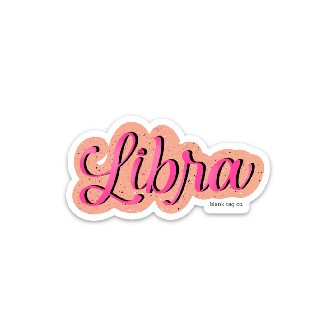 Blank Tag Co.® Waterproof Sticker - Libra