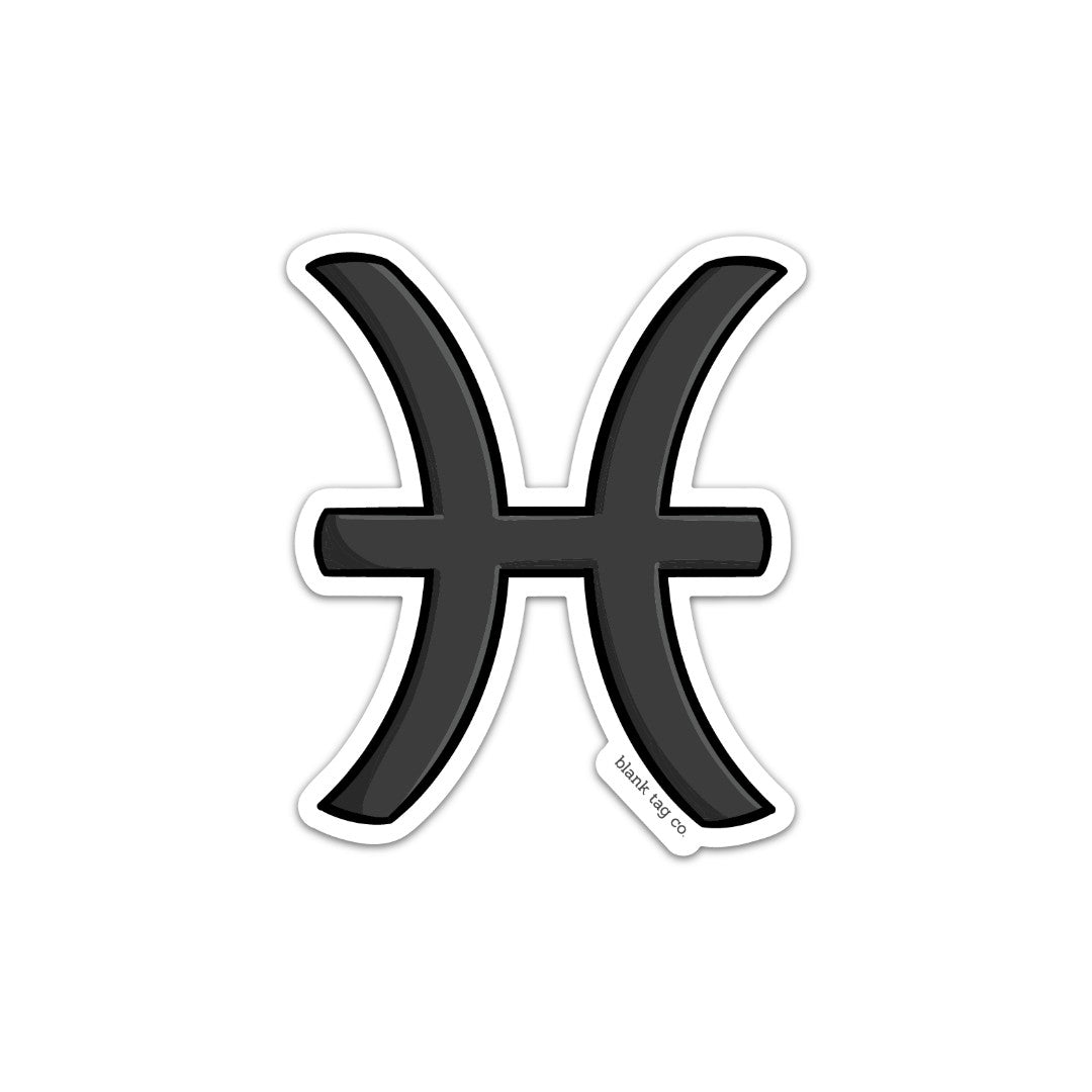 Blank Tag Co.® Waterproof Sticker - Pisces Sign