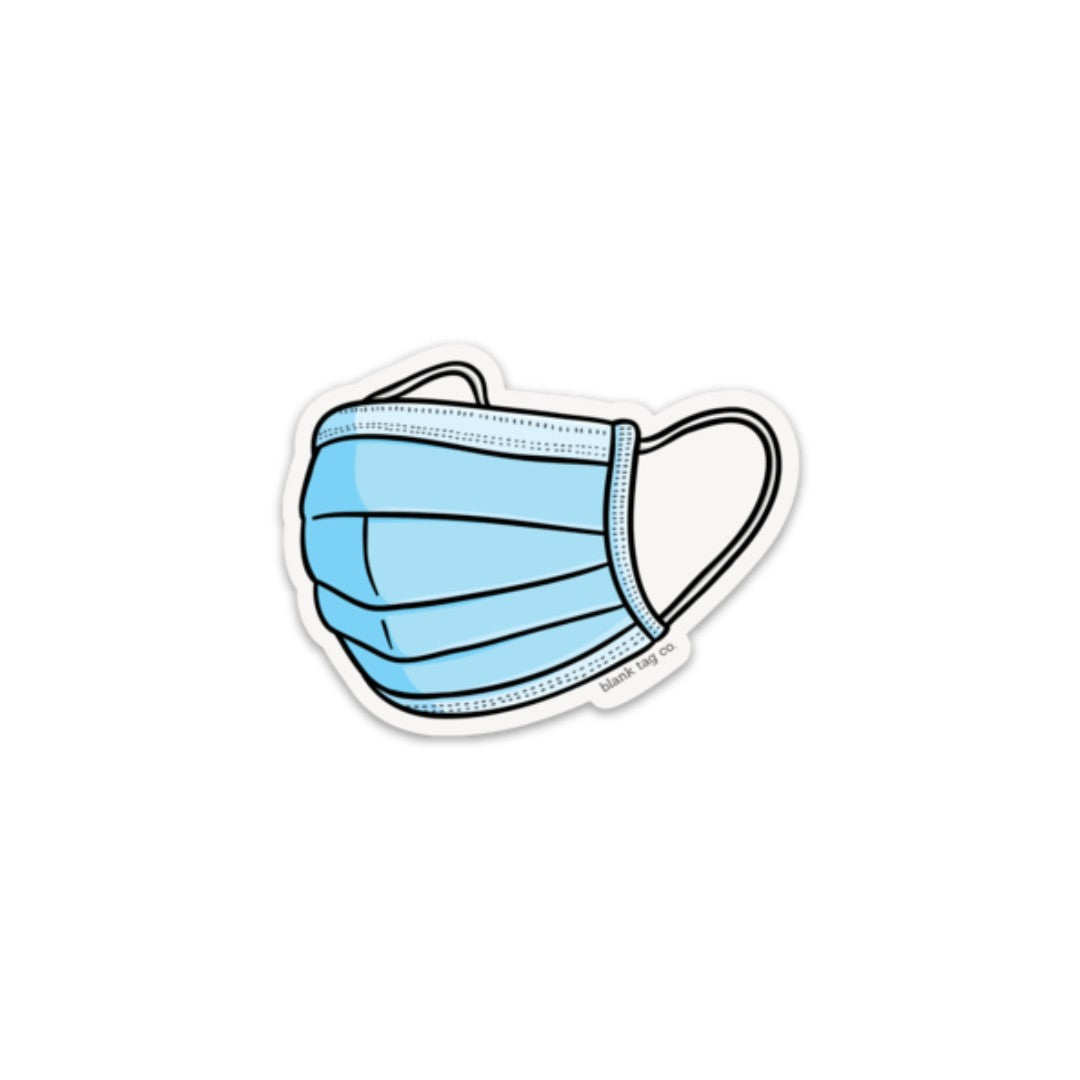Blank Tag Co.® Waterproof Sticker - Surgical Mask