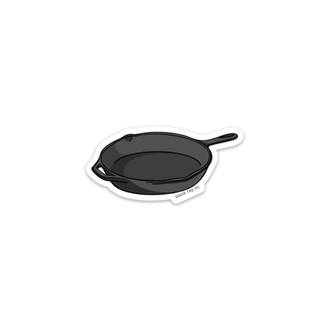 Blank Tag Co.® Waterproof Sticker - Cast Iron Skillet