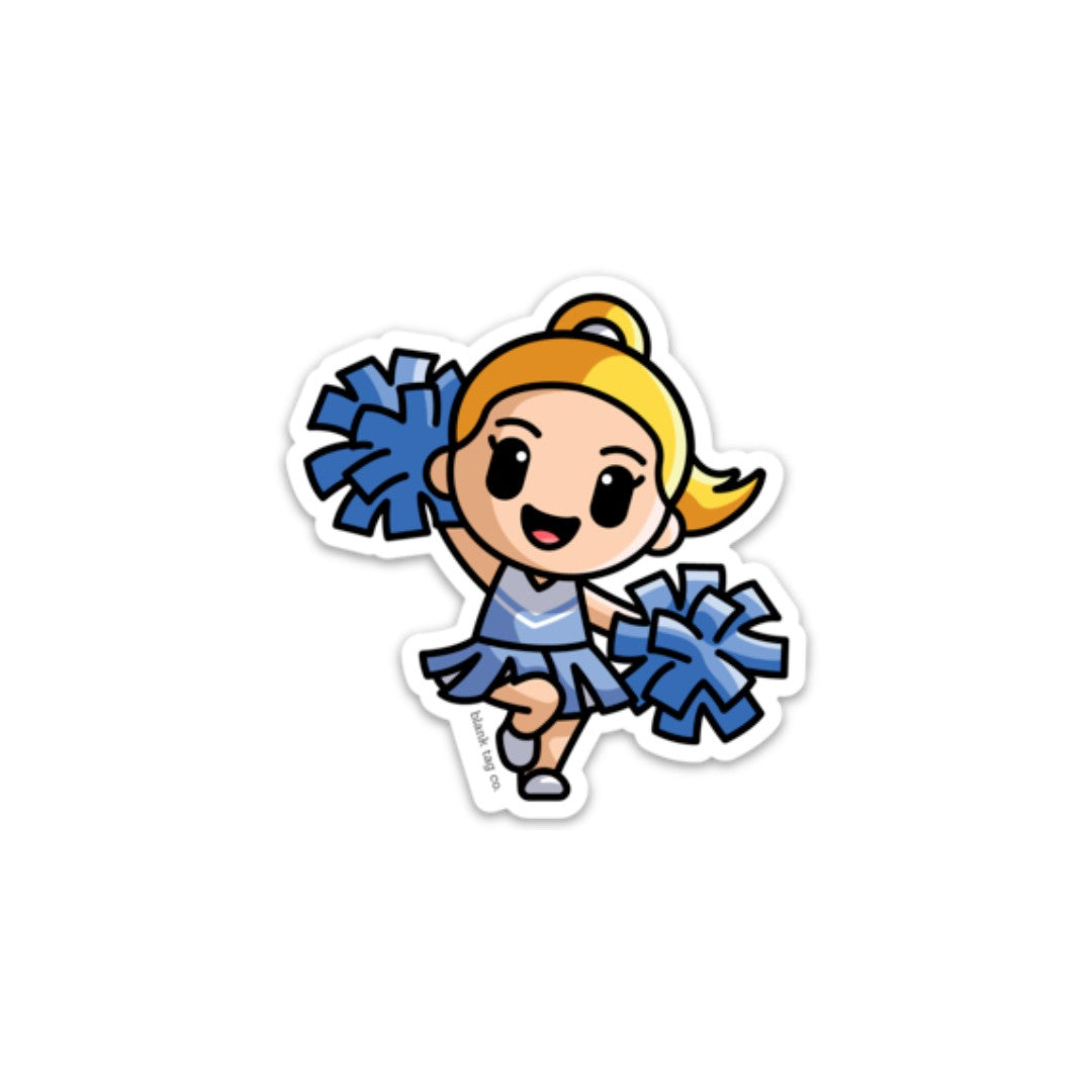 Blank Tag Co.® Waterproof Sticker - Cheerleader