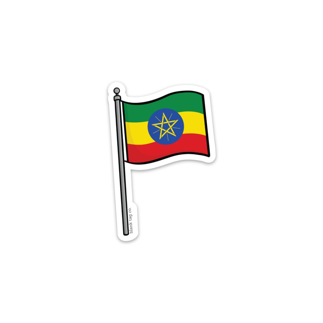 Blank Tag Co.® Waterproof Sticker - Ethiopia Flag