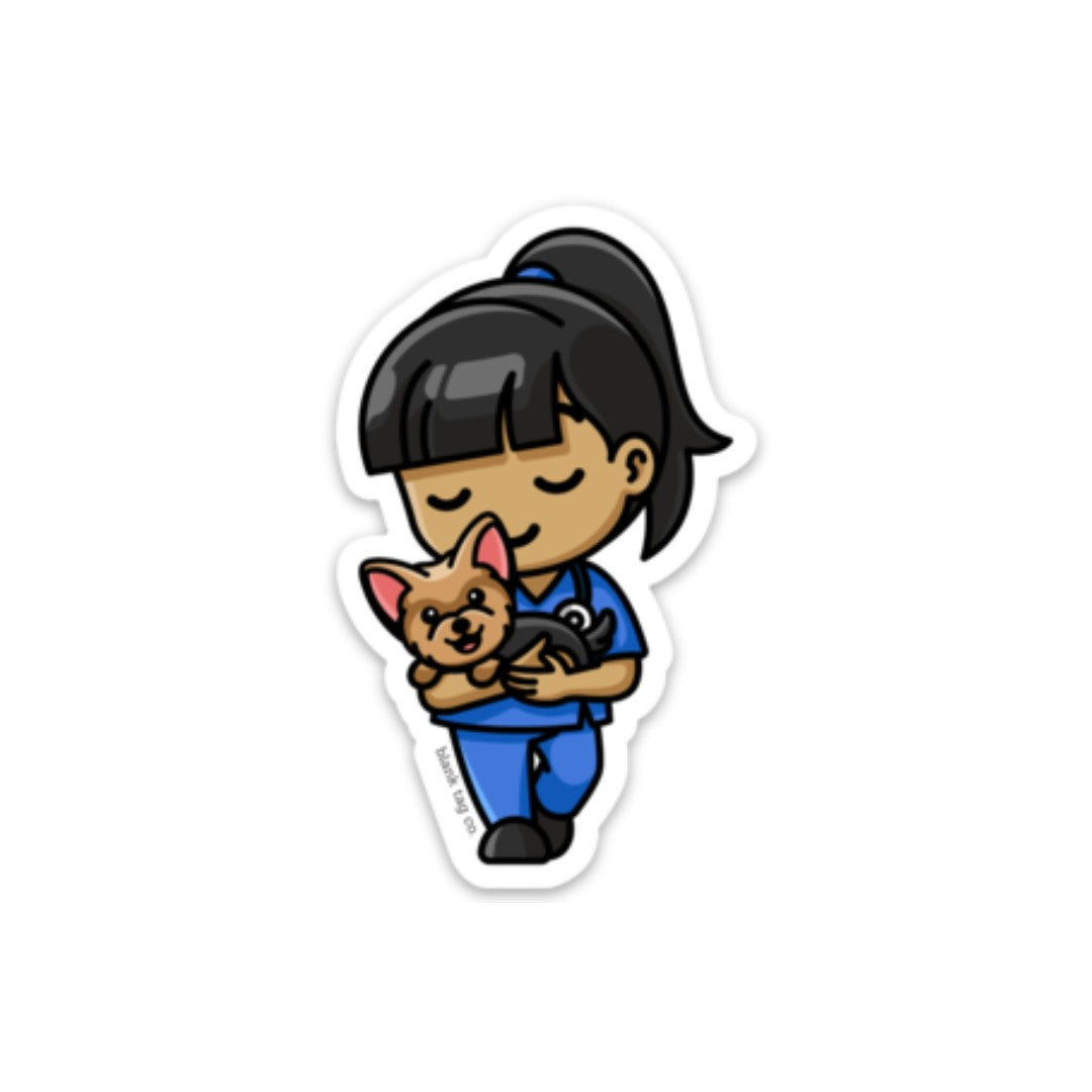 Blank Tag Co.® Waterproof Sticker - Female Vet Tech