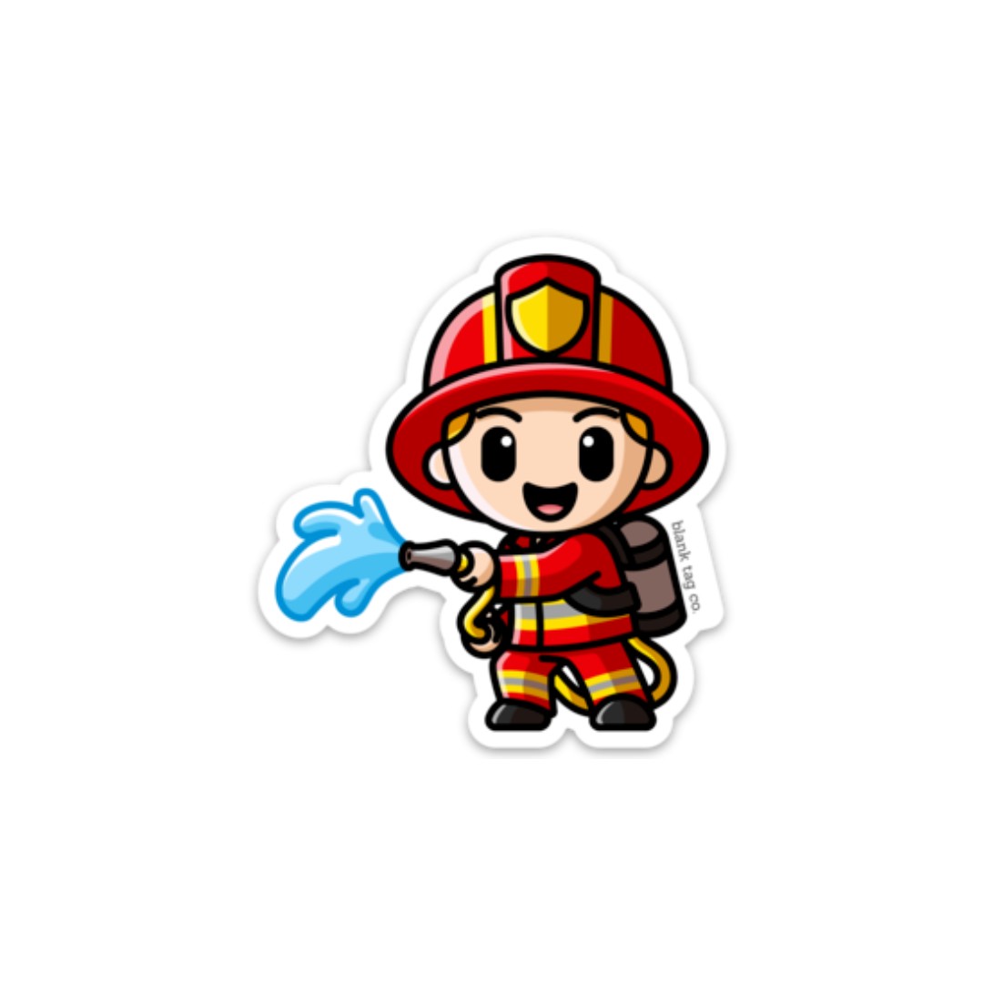 Blank Tag Co.® Waterproof Sticker - Firefighter