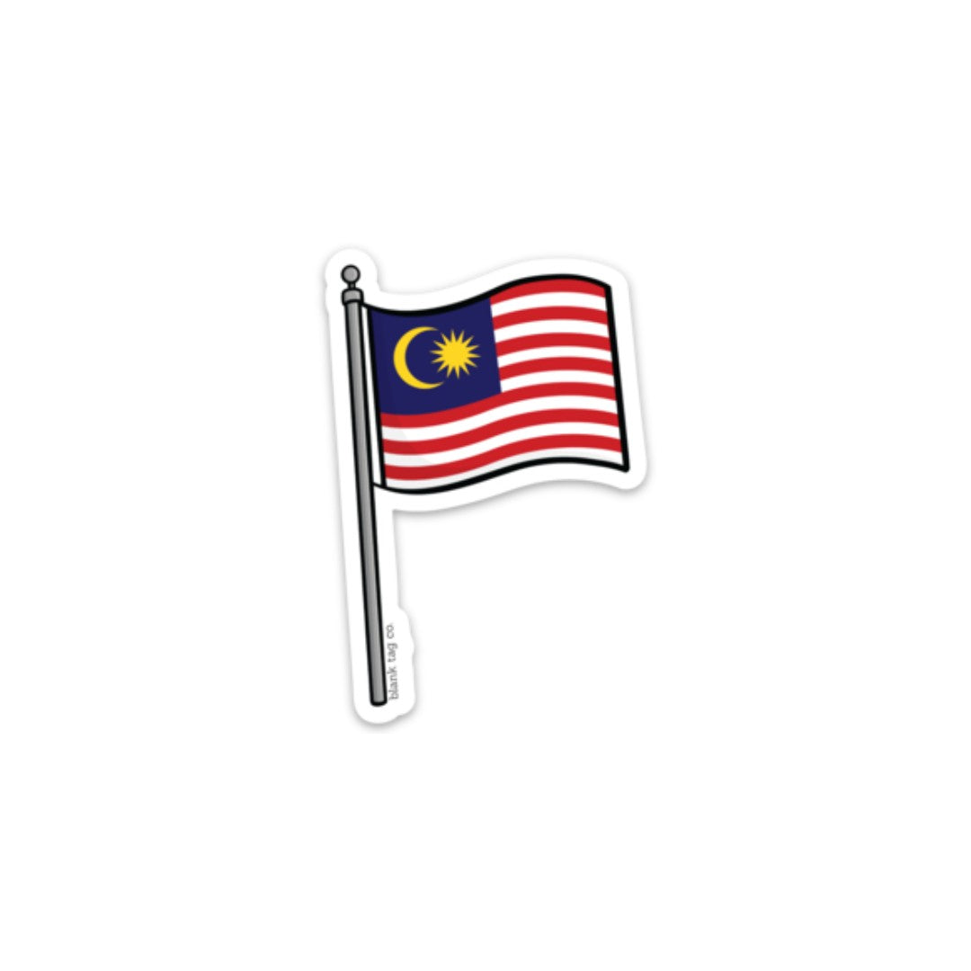 Blank Tag Co.® Waterproof Sticker - Malaysia Flag