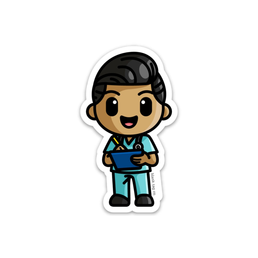 Blank Tag Co.® Waterproof Sticker - Male Nurse