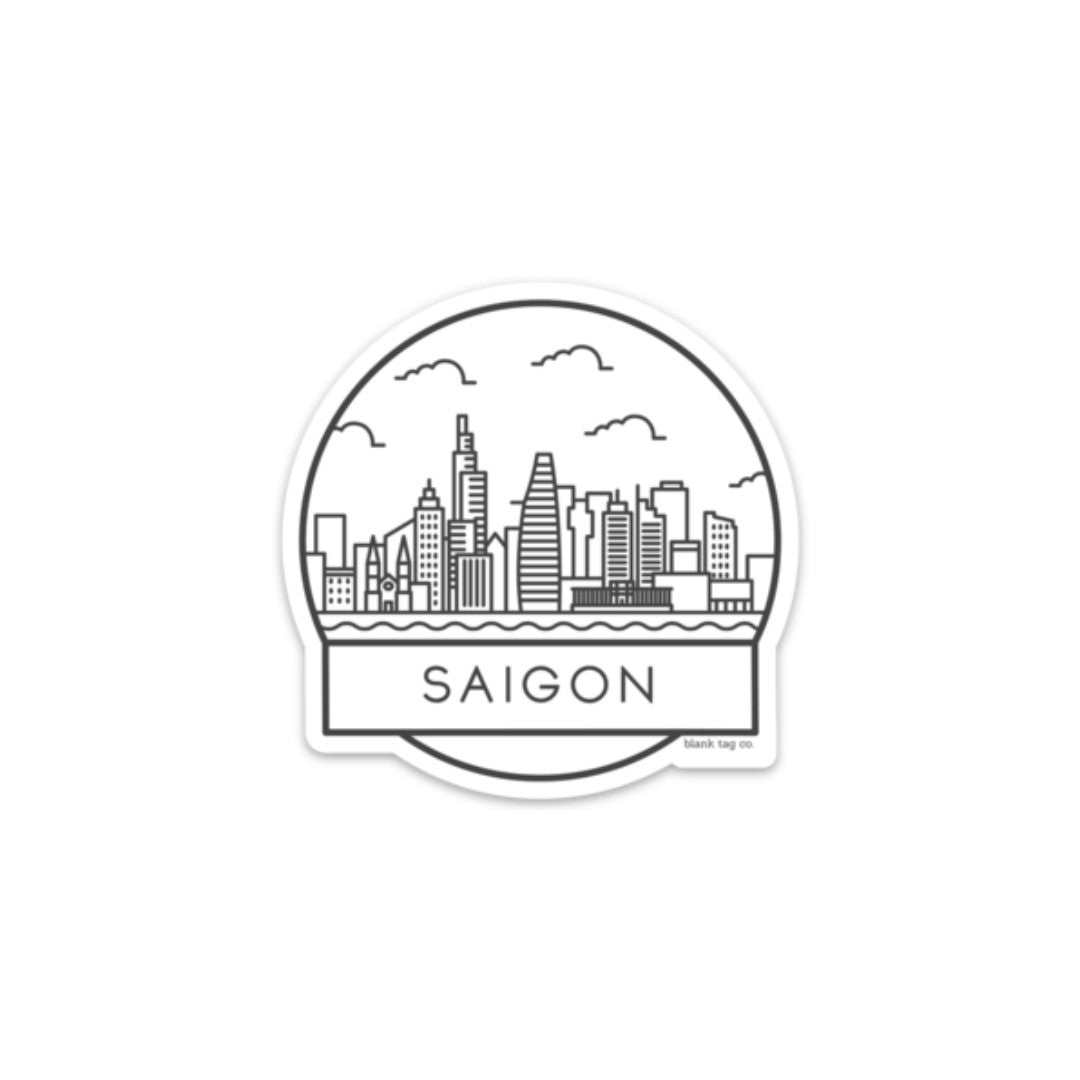 Blank Tag Co.® Waterproof Sticker - Saigon Cityscape