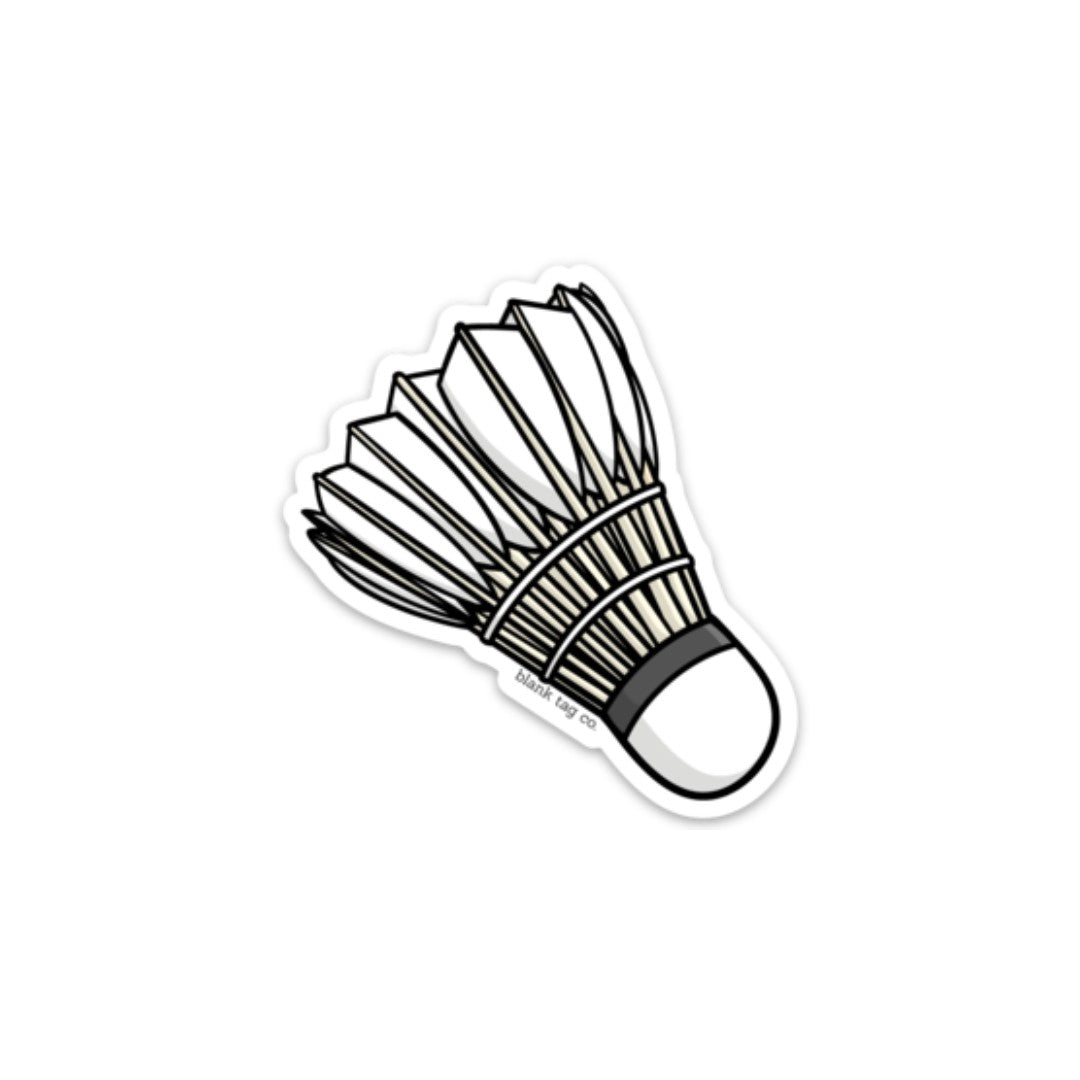 Blank Tag Co.® Waterproof Sticker - Shuttlecock