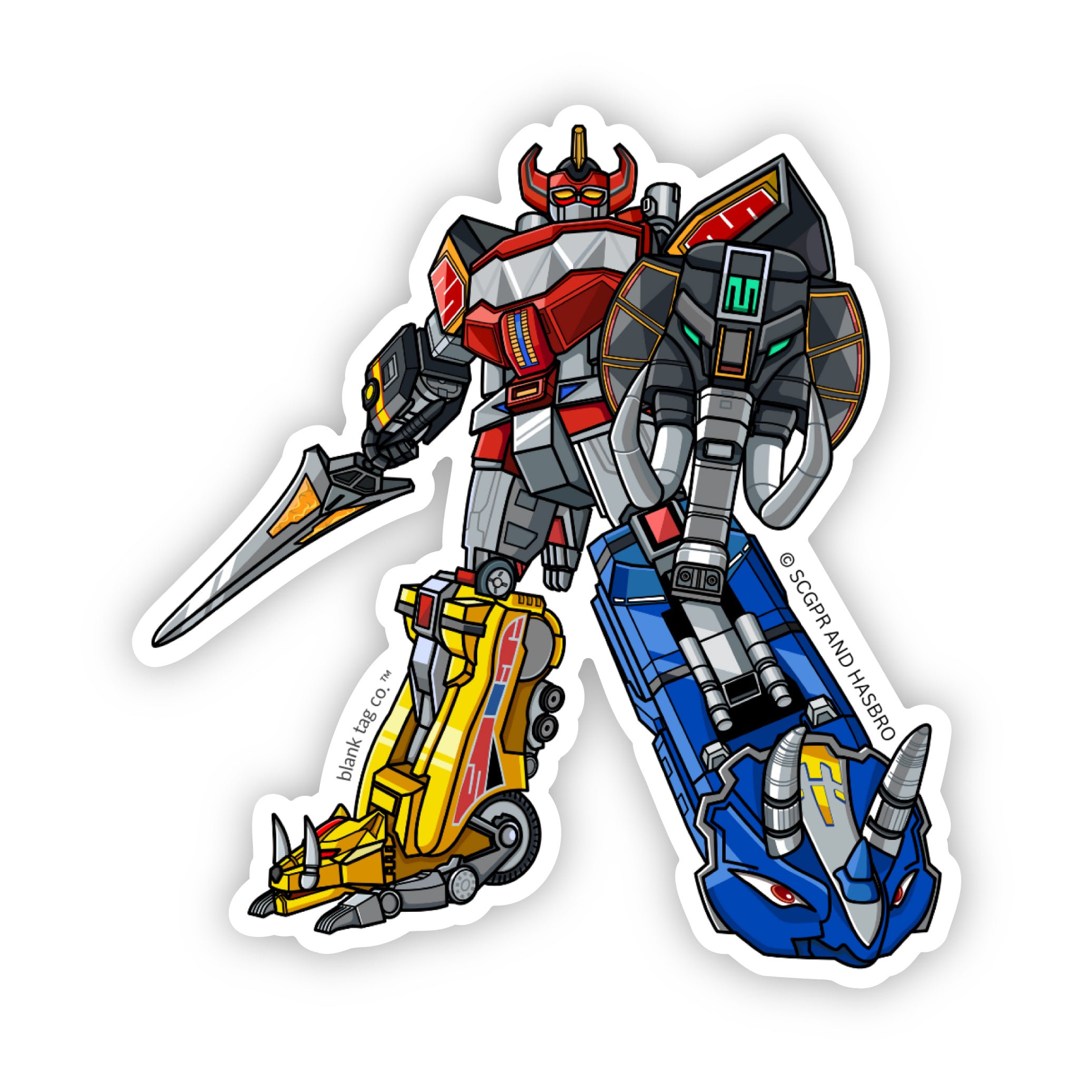 The Power Ranger Sticker Bundle