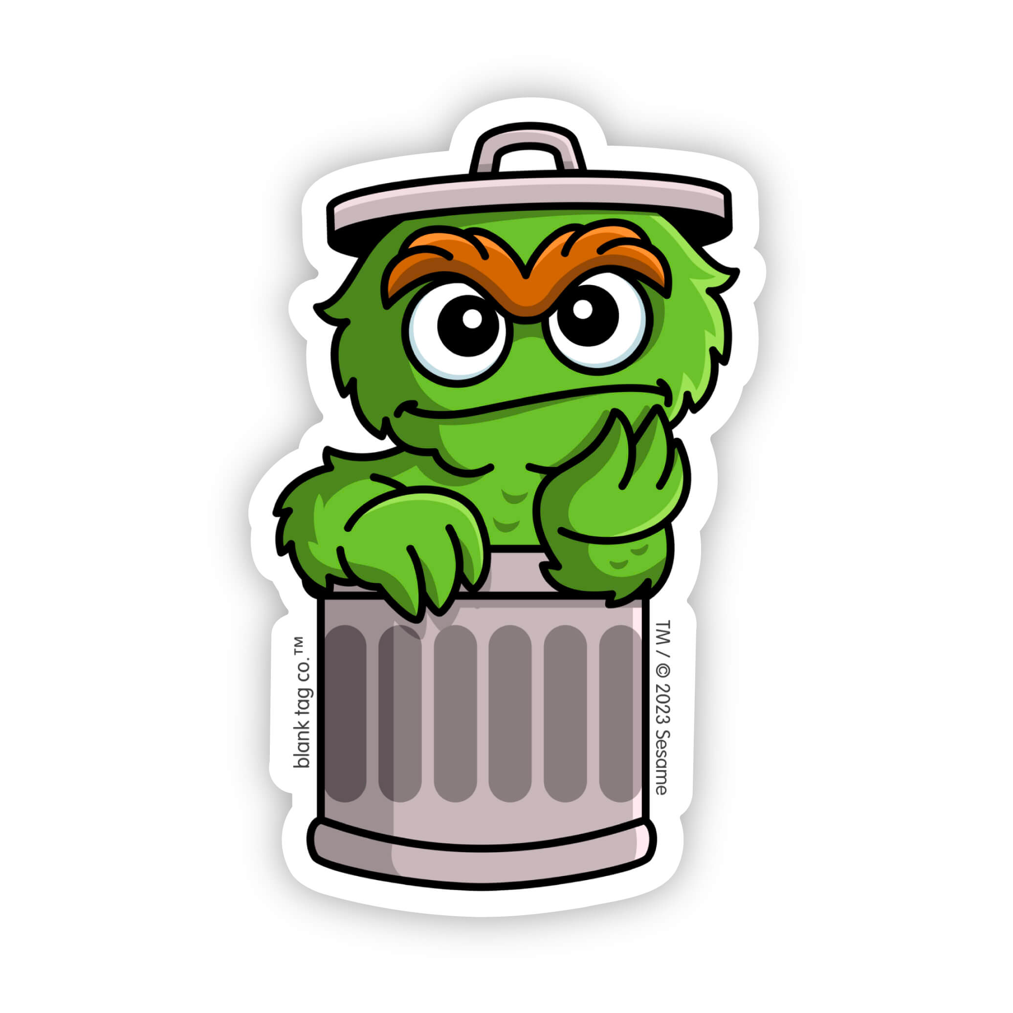 Sesame Street® Oscar the Grouch Waterproof Sticker