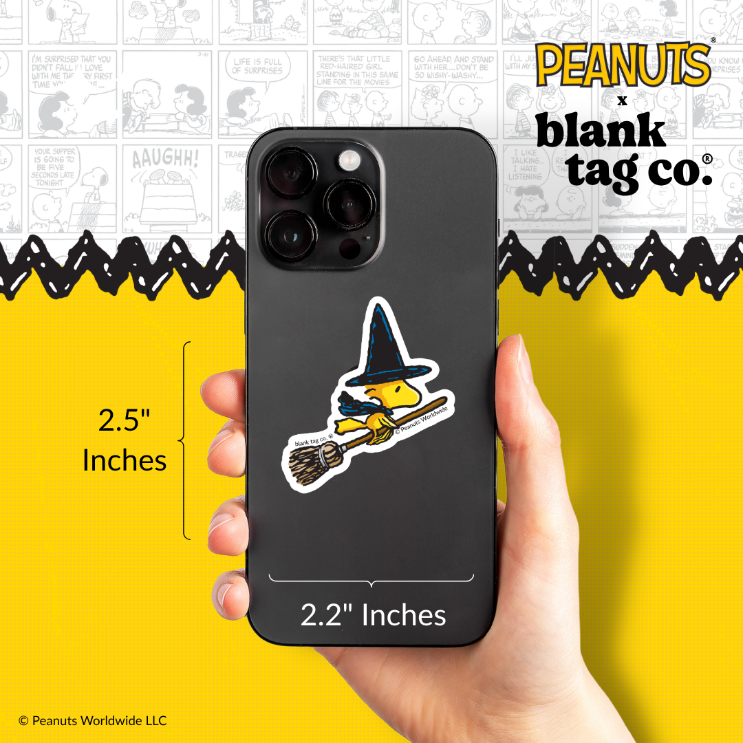Peanuts® Waterproof Sticker - Witch Woodstock
