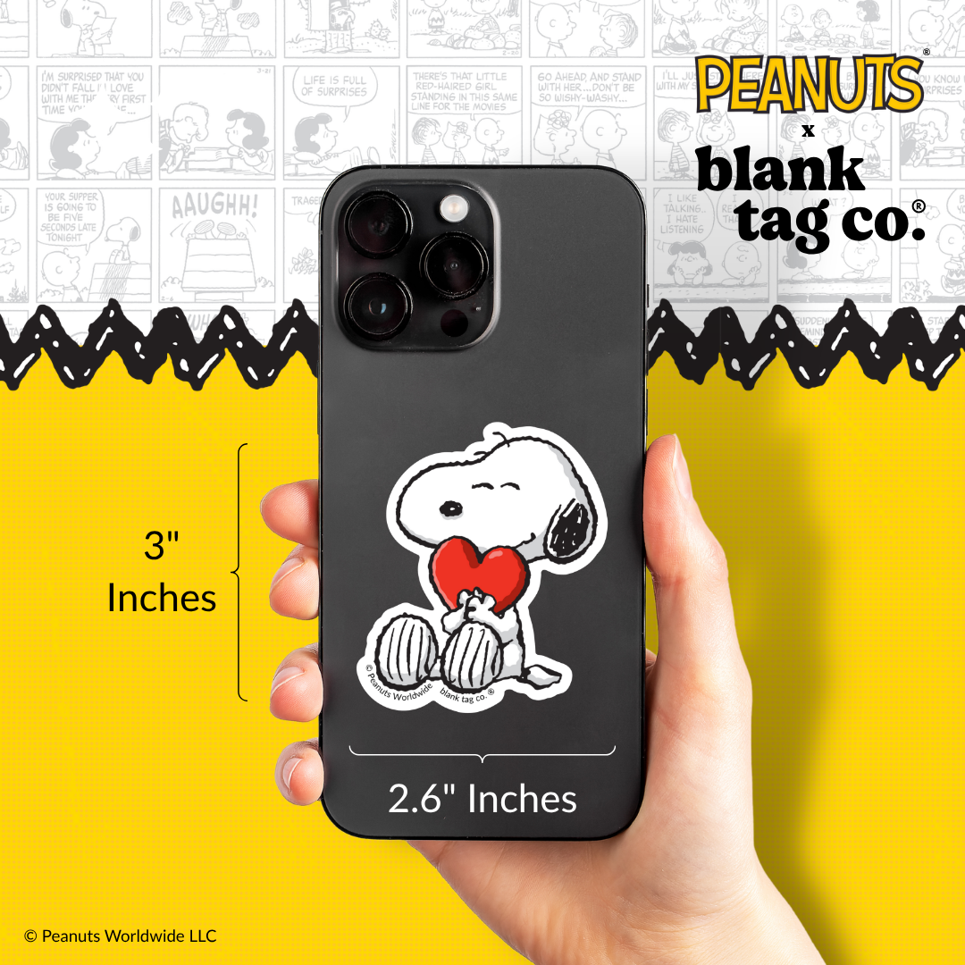 Peanuts® Waterproof Sticker - Snoopy In Love