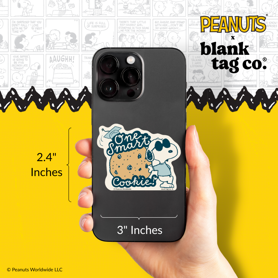 Peanuts® Waterproof Sticker - One Smart Cookie