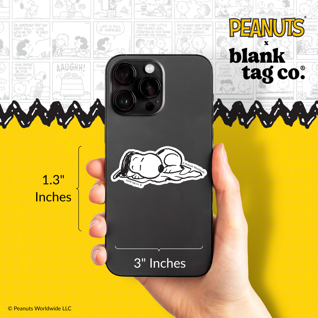 Peanuts® Waterproof Sticker - Sleeping Snoopy
