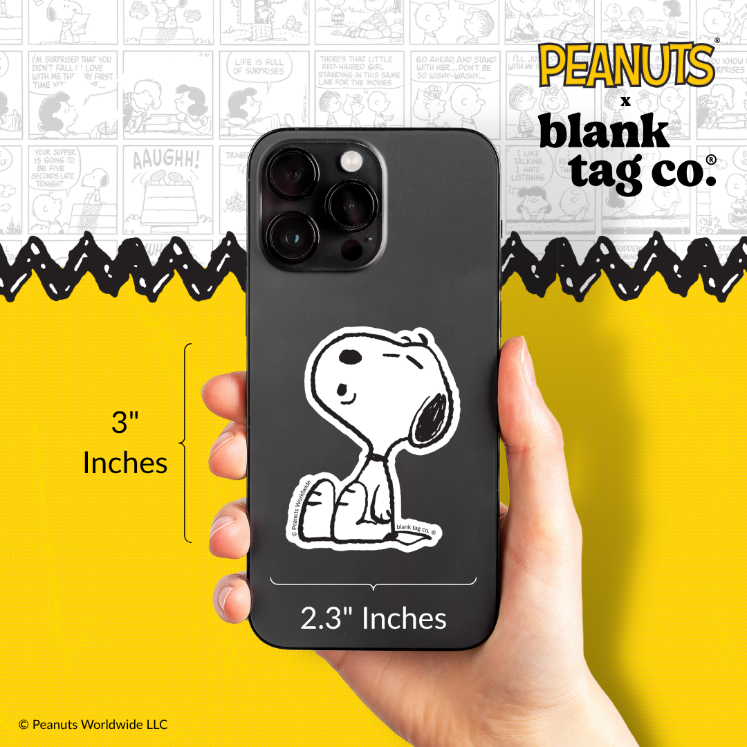 Peanuts® Waterproof Sticker - Howling Snoopy