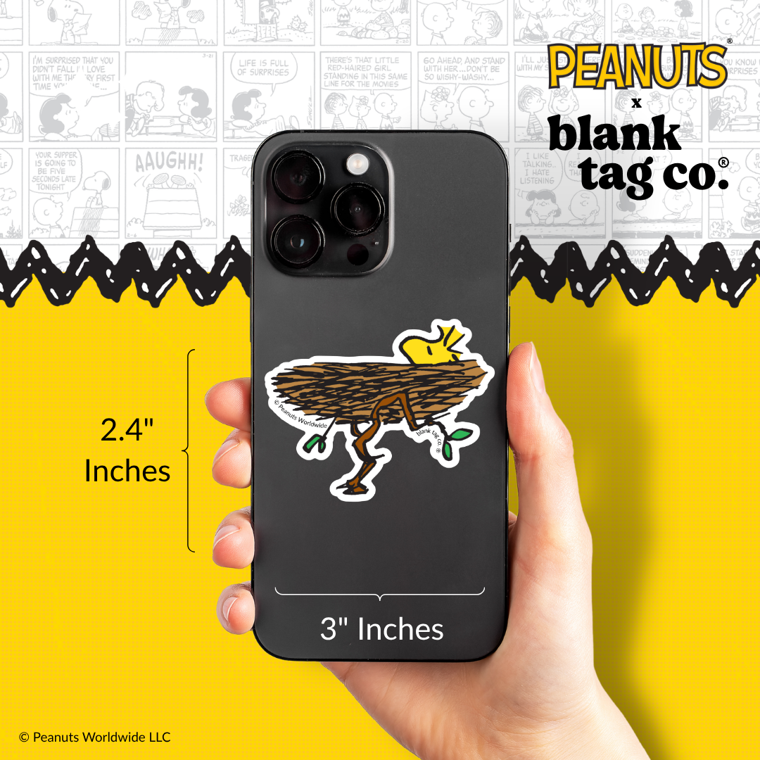 Peanuts® Waterproof Sticker - Nesting Woodstock