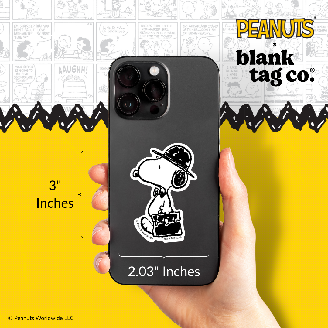 Peanuts® Waterproof Sticker - Gentleman Snoopy