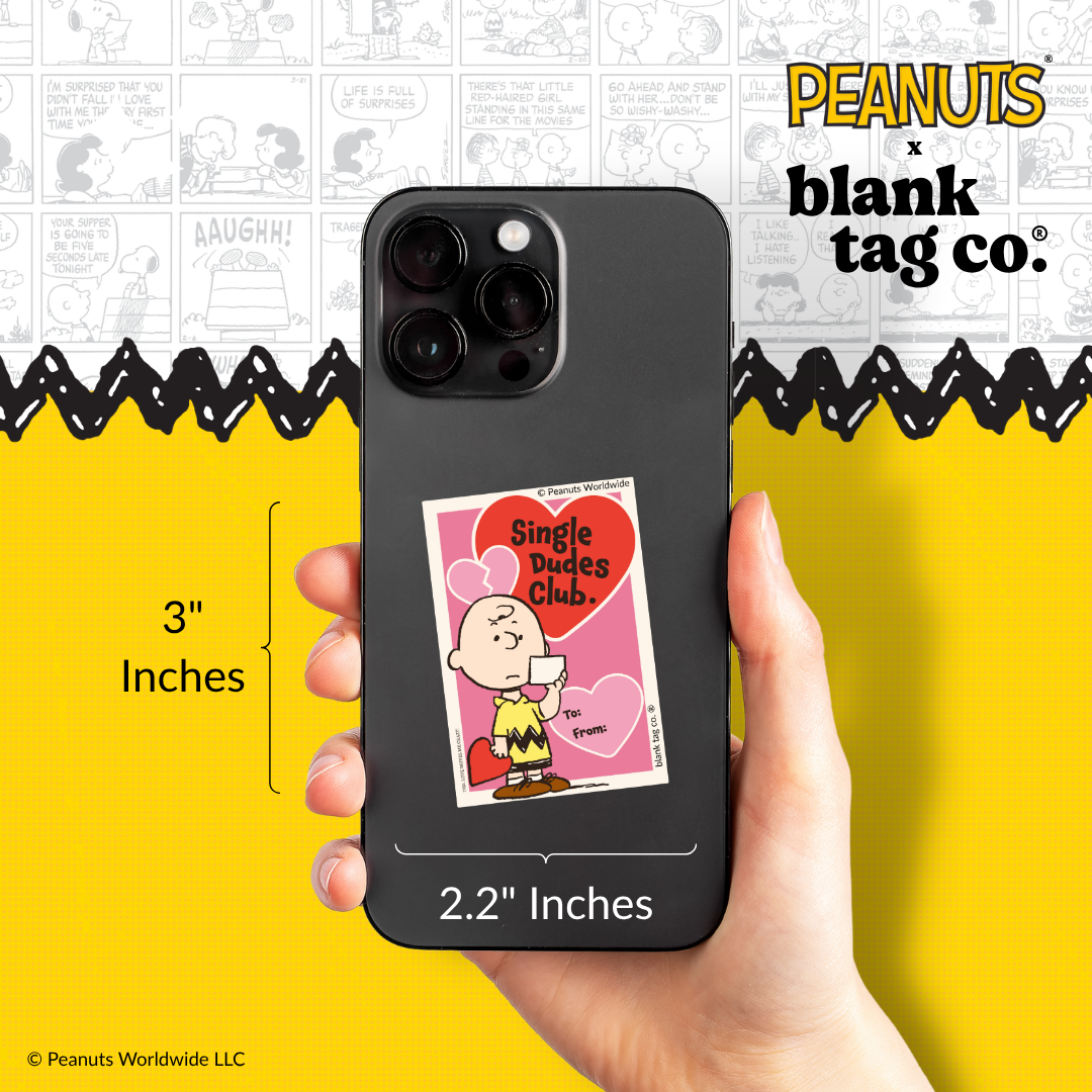 Peanuts® Waterproof Sticker - Single Dudes Club