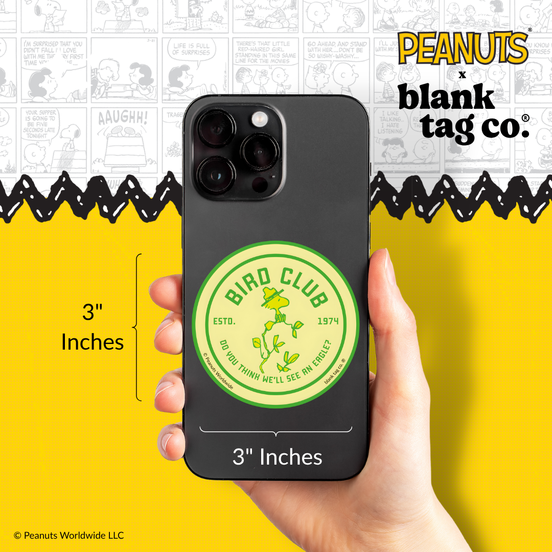 Peanuts® Waterproof Sticker - Bird Club