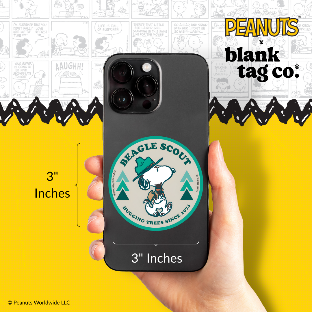 Peanuts® Waterproof Sticker - Beagle Scout
