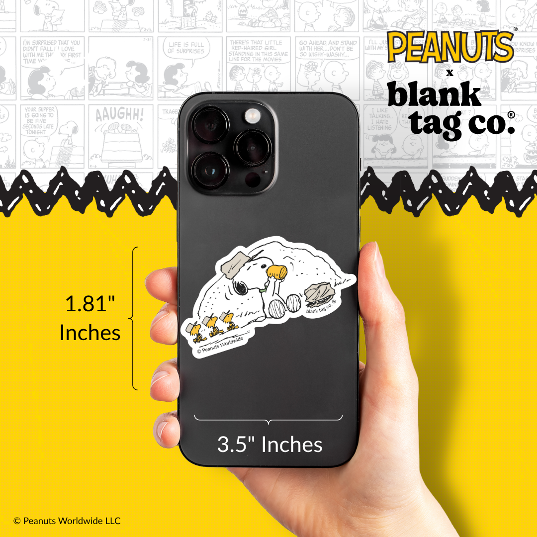 Peanuts® Waterproof Sticker - Beagle Scout Snoopy Taking A Break