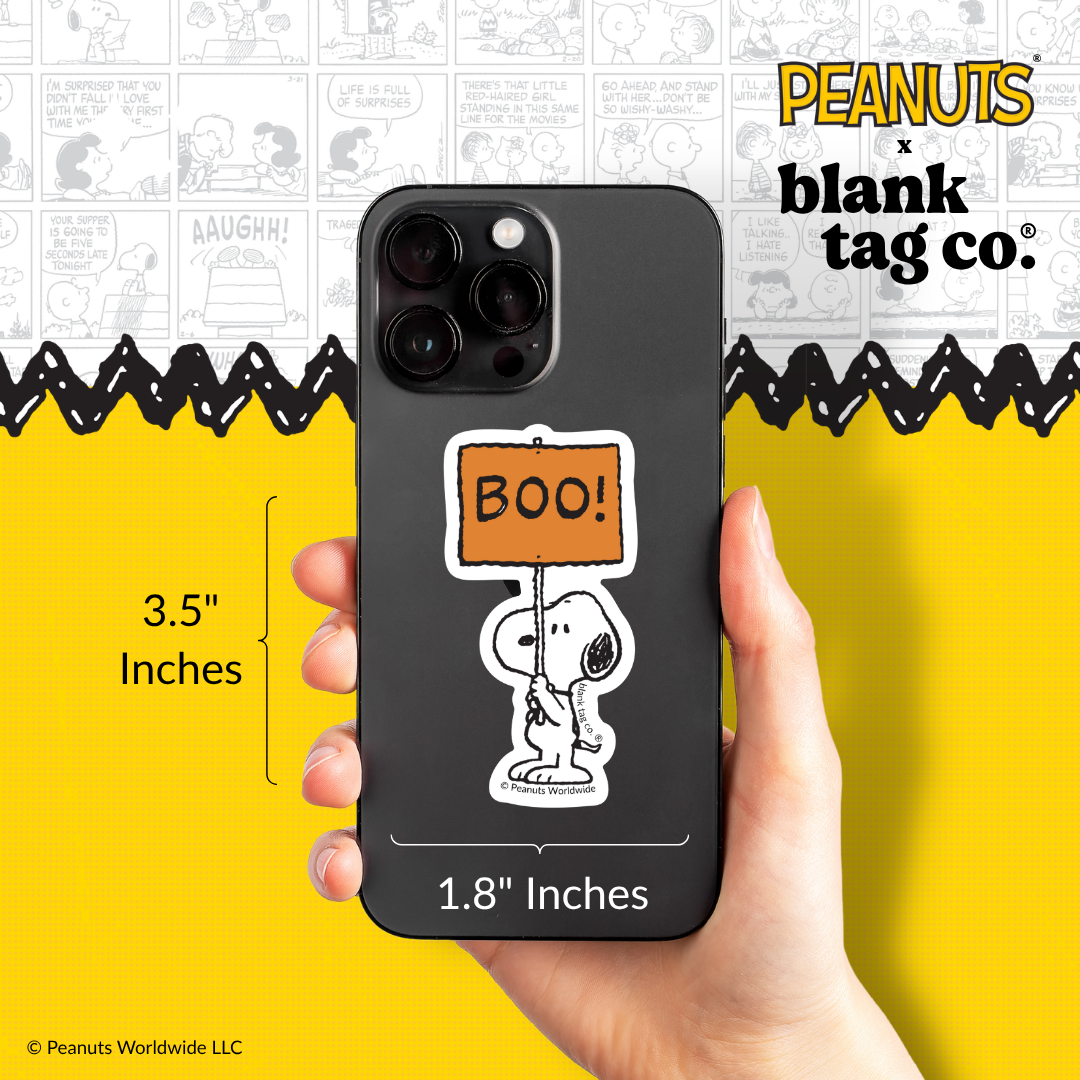Peanuts® Waterproof Sticker - Boo