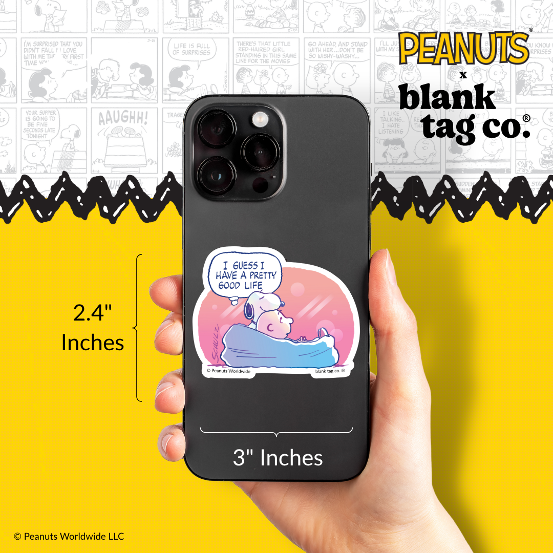 Peanuts® Waterproof Sticker - I Have A Pretty Good Life