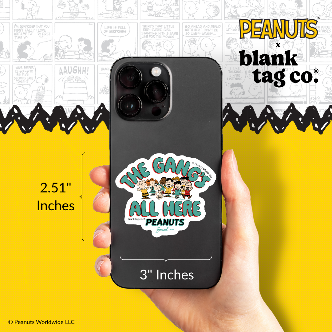 Peanuts® Waterproof Sticker - Gang's All Here