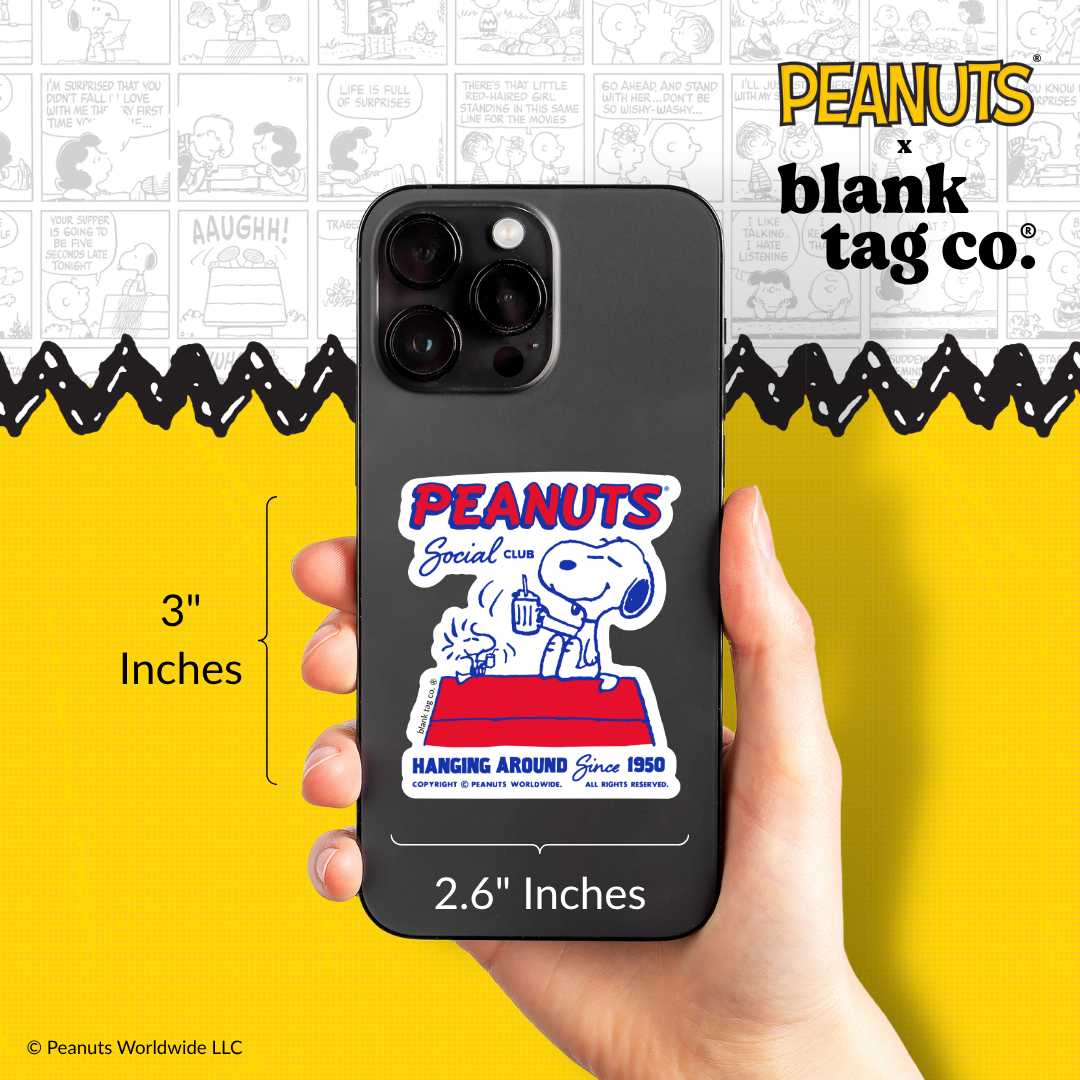 Peanuts® Waterproof Sticker - Peanuts Social Club
