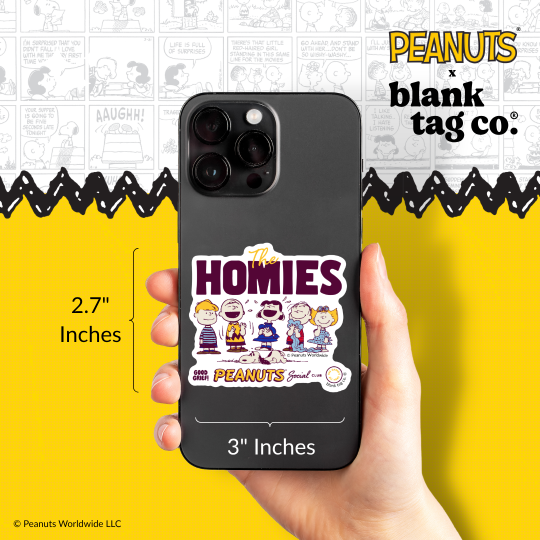 Peanuts® Waterproof Sticker - Homies