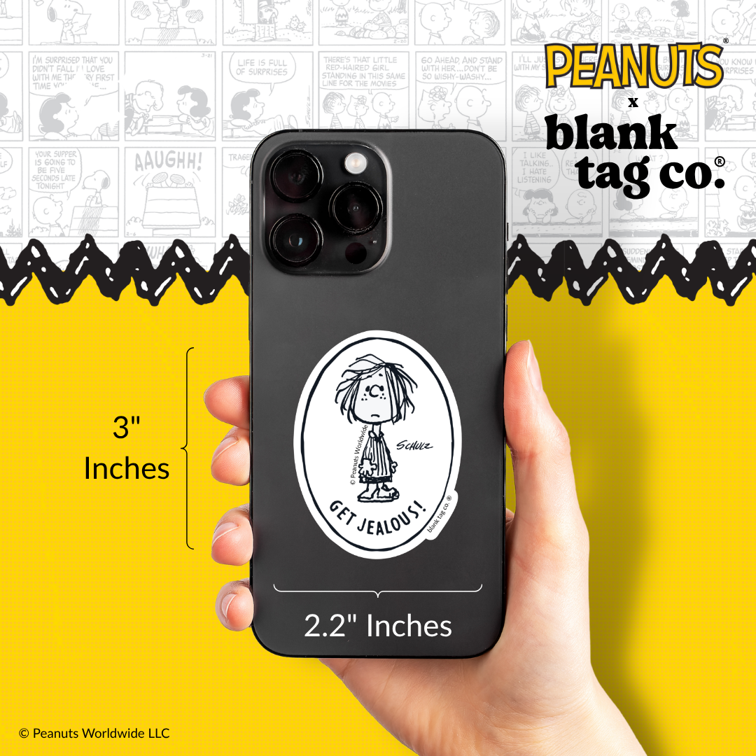 Peanuts® Waterproof Sticker - Get Jealous!