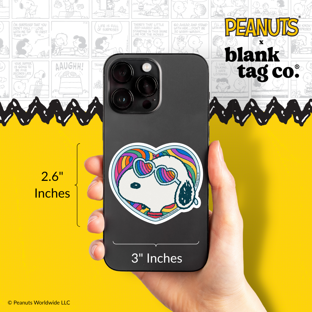 Peanuts® Waterproof Sticker - Groovy Snoopy