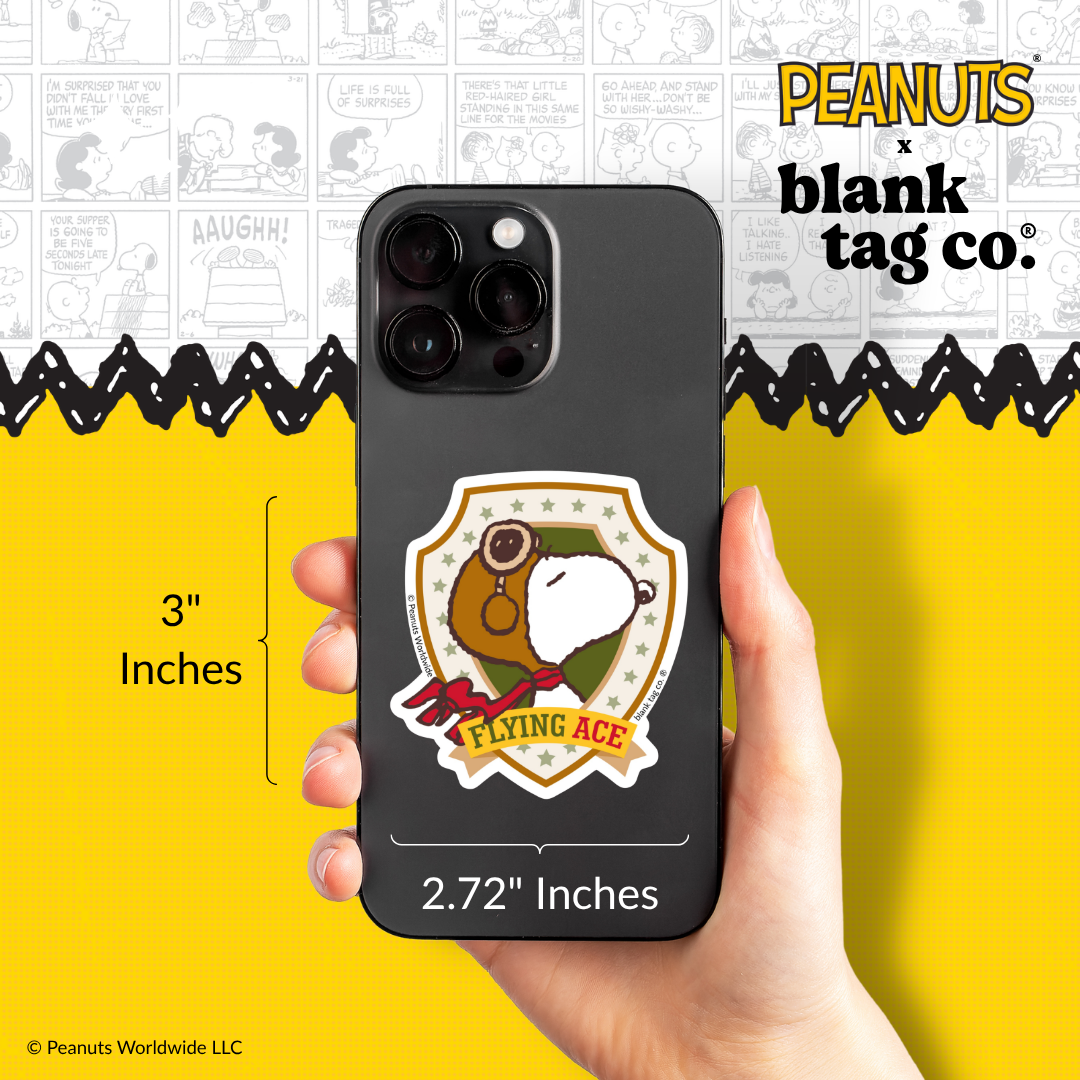 Peanuts® Waterproof Sticker - Flying Ace Badge