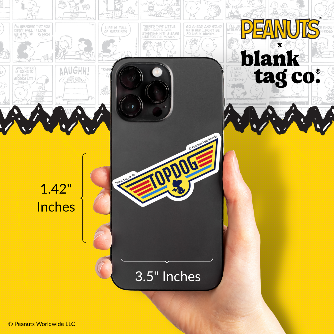Peanuts® Waterproof Sticker - Top Dog Flying Ace