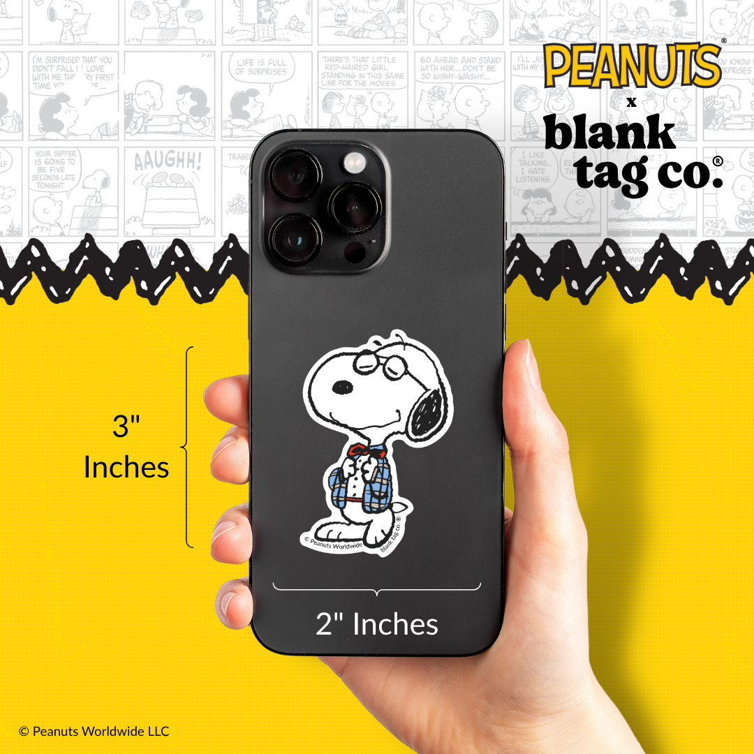 Peanuts® Waterproof Sticker - Joe Preppy