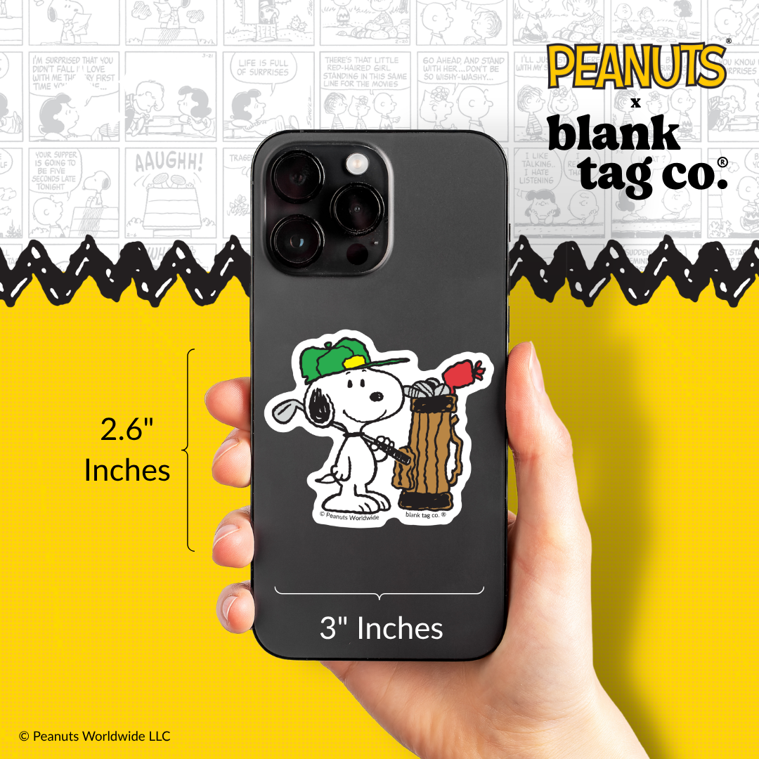 Peanuts® Waterproof Sticker - Snoopy Ready To Golf