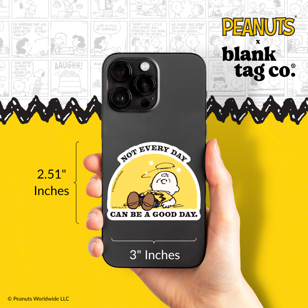 Peanuts® Waterproof Sticker - Not Every Day Can Be A Good Day