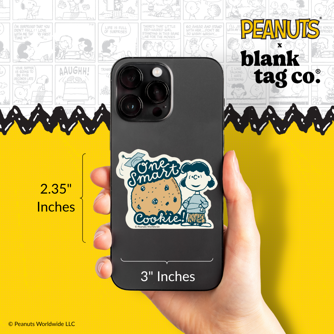 Peanuts® Waterproof Sticker - One Smart Cookie (Lucy)