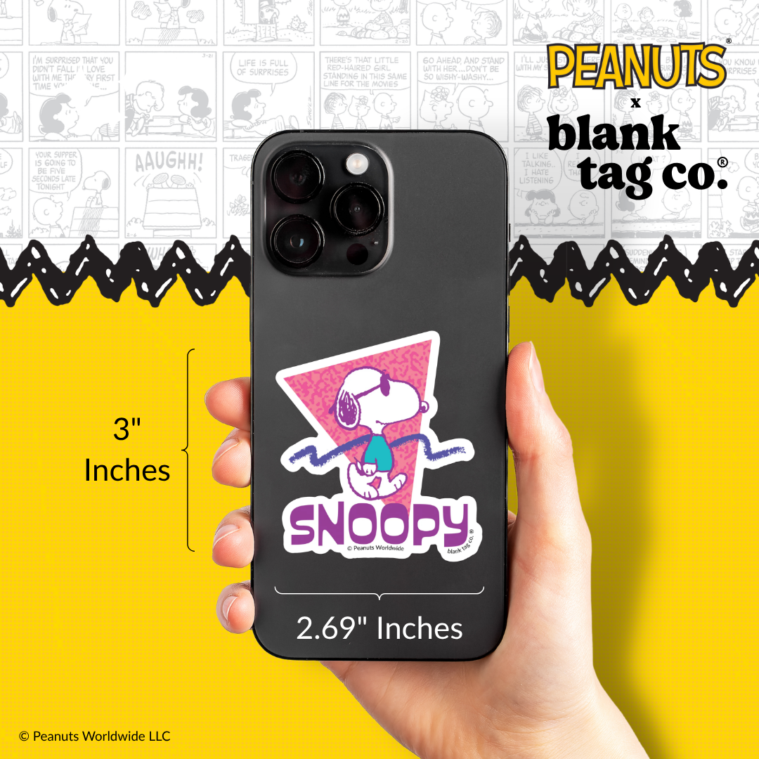 Peanuts® Waterproof Sticker - Cool Snoopy