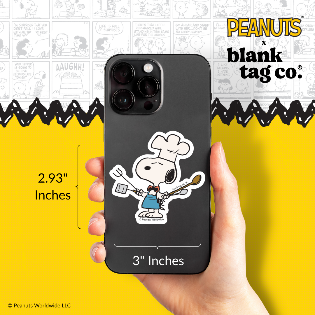 Peanuts® Waterproof Sticker - Chef Snoopy