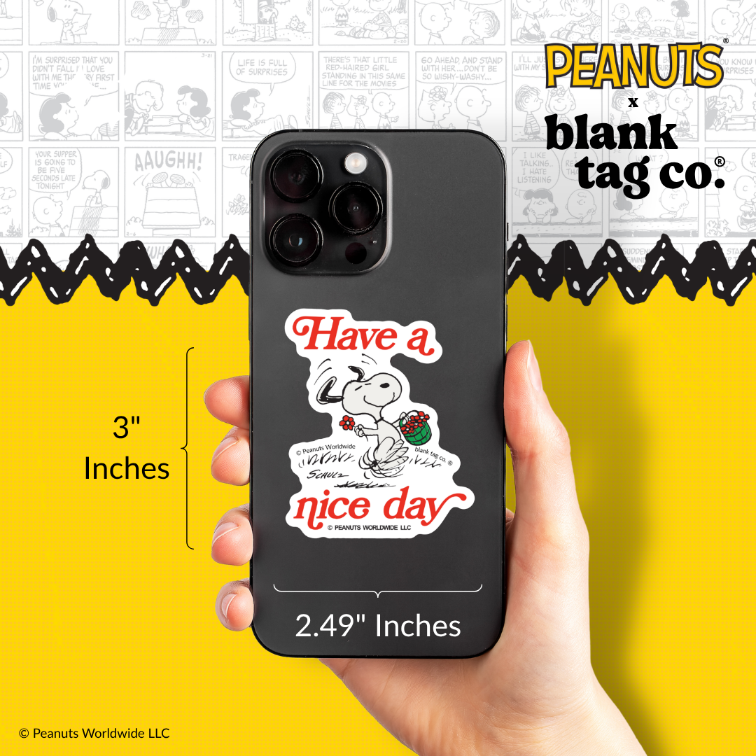 Peanuts® Waterproof Sticker - Have A Nice Day