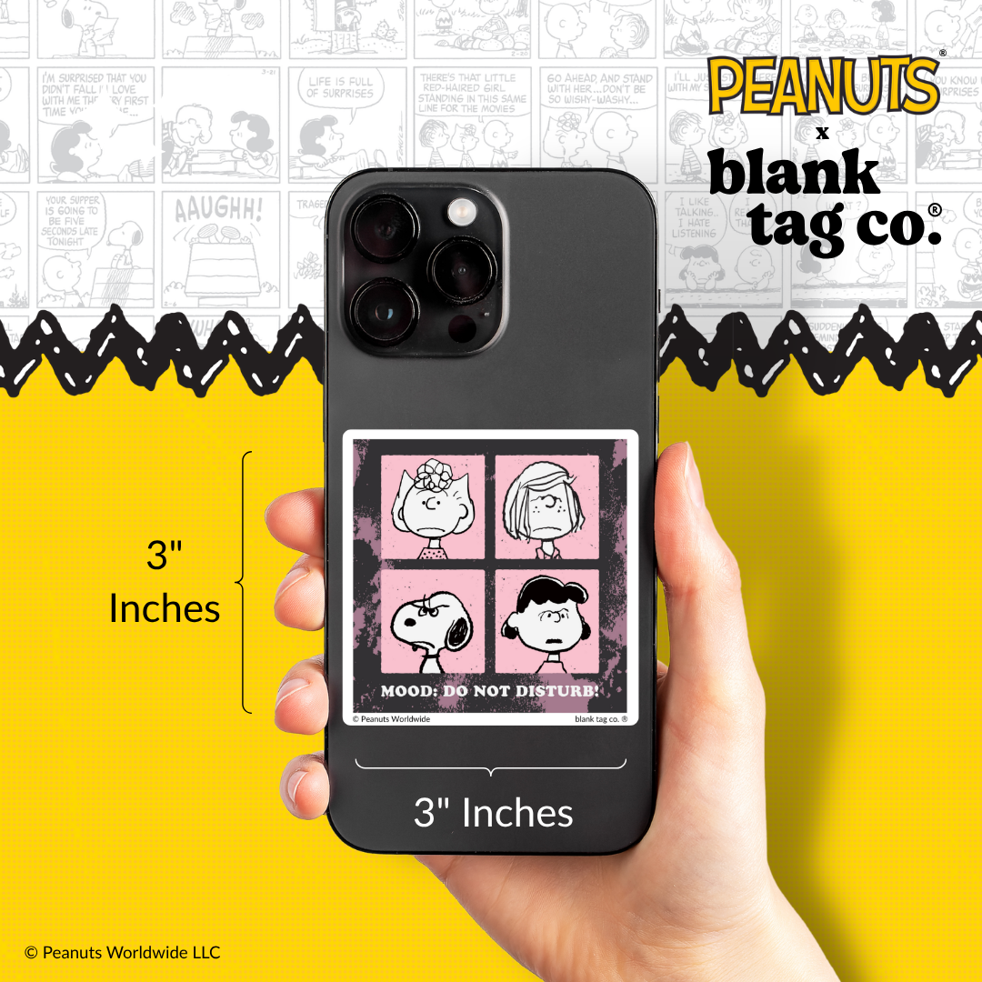Peanuts® Waterproof Sticker - Mood: Do Not Disturb
