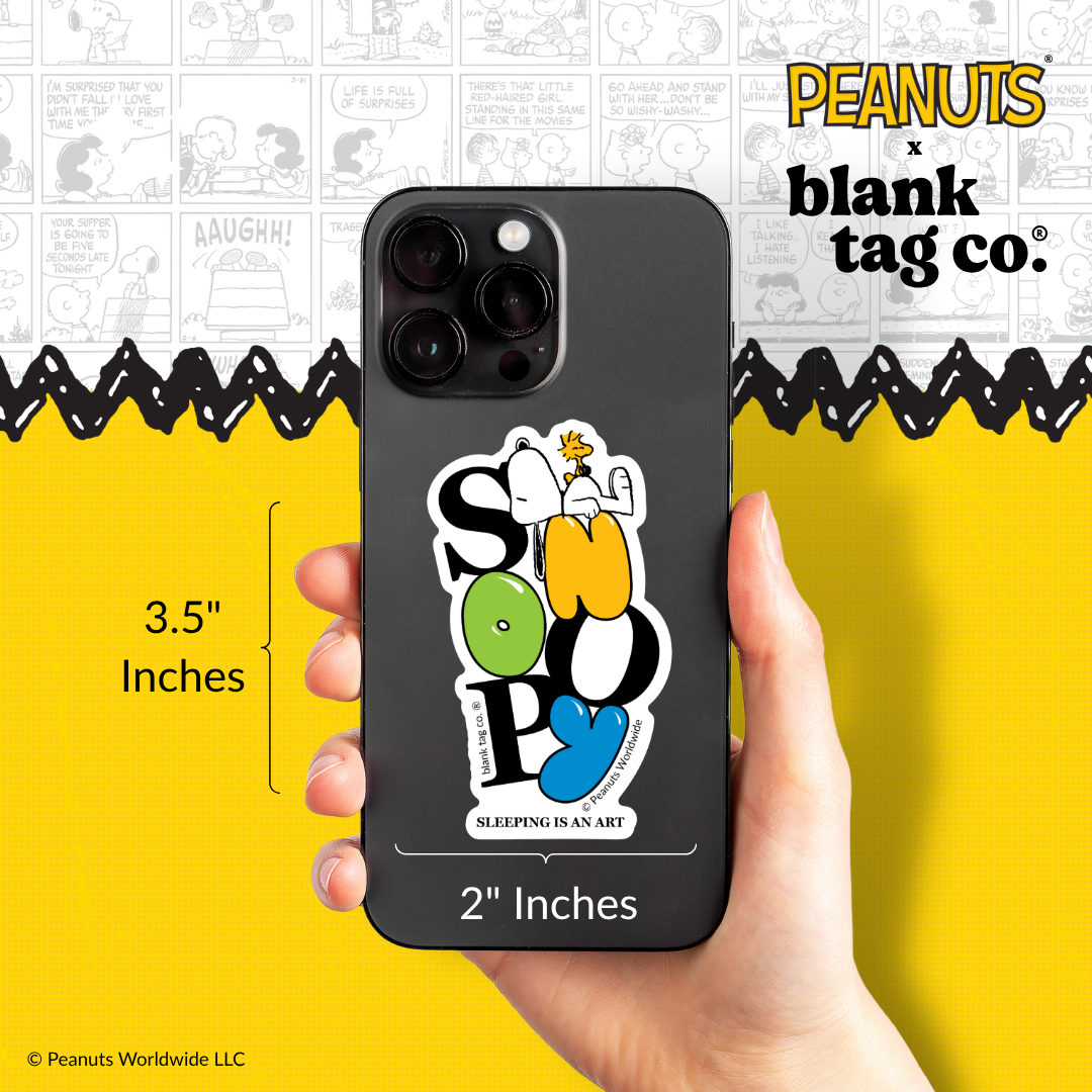 Peanuts® Waterproof Sticker - Sleeping Is An Art
