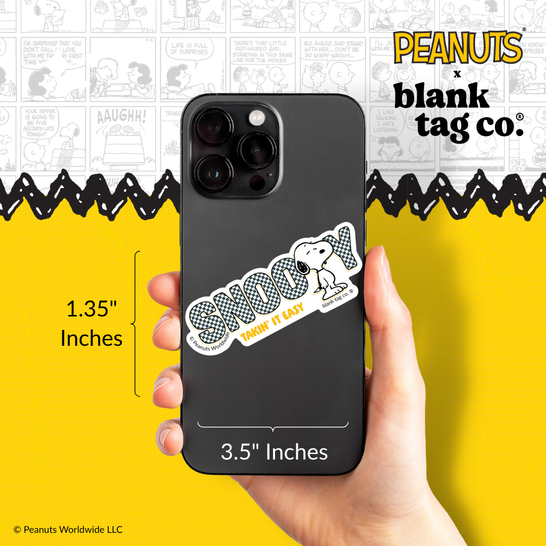 Peanuts® Waterproof Sticker - Takin' It Easy