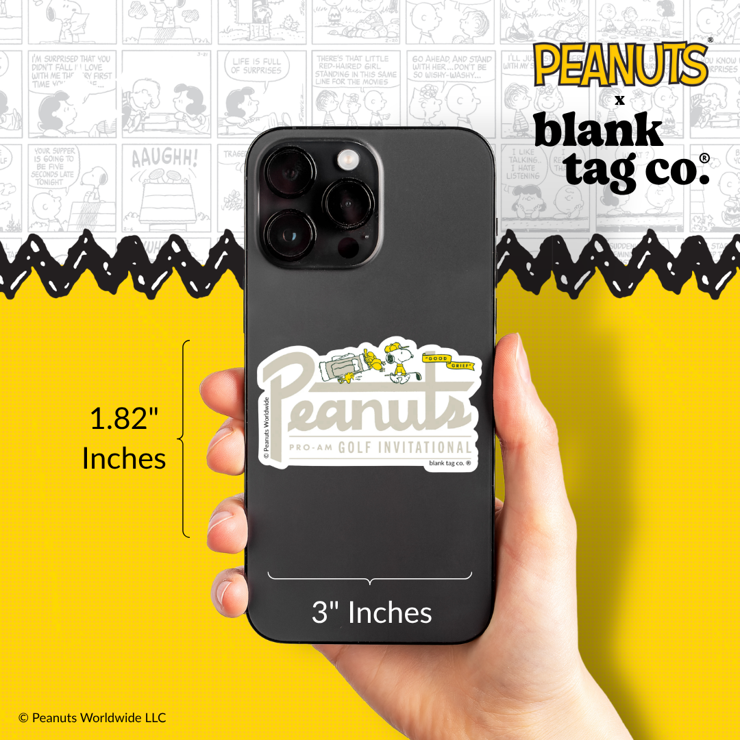 Peanuts® Waterproof Sticker - Peanuts Golf Invitational