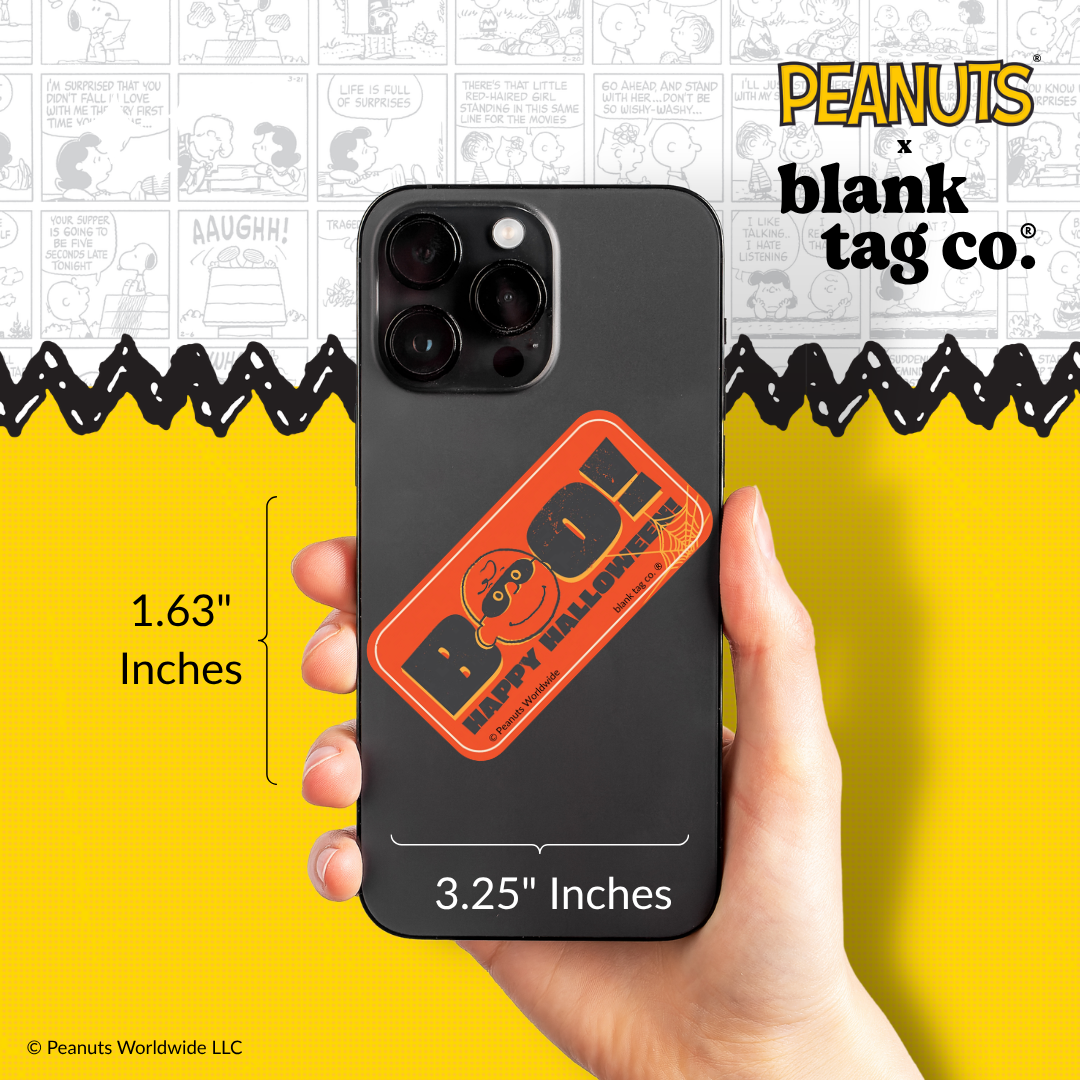 Peanuts® Waterproof Sticker - Boo! Happy Halloween