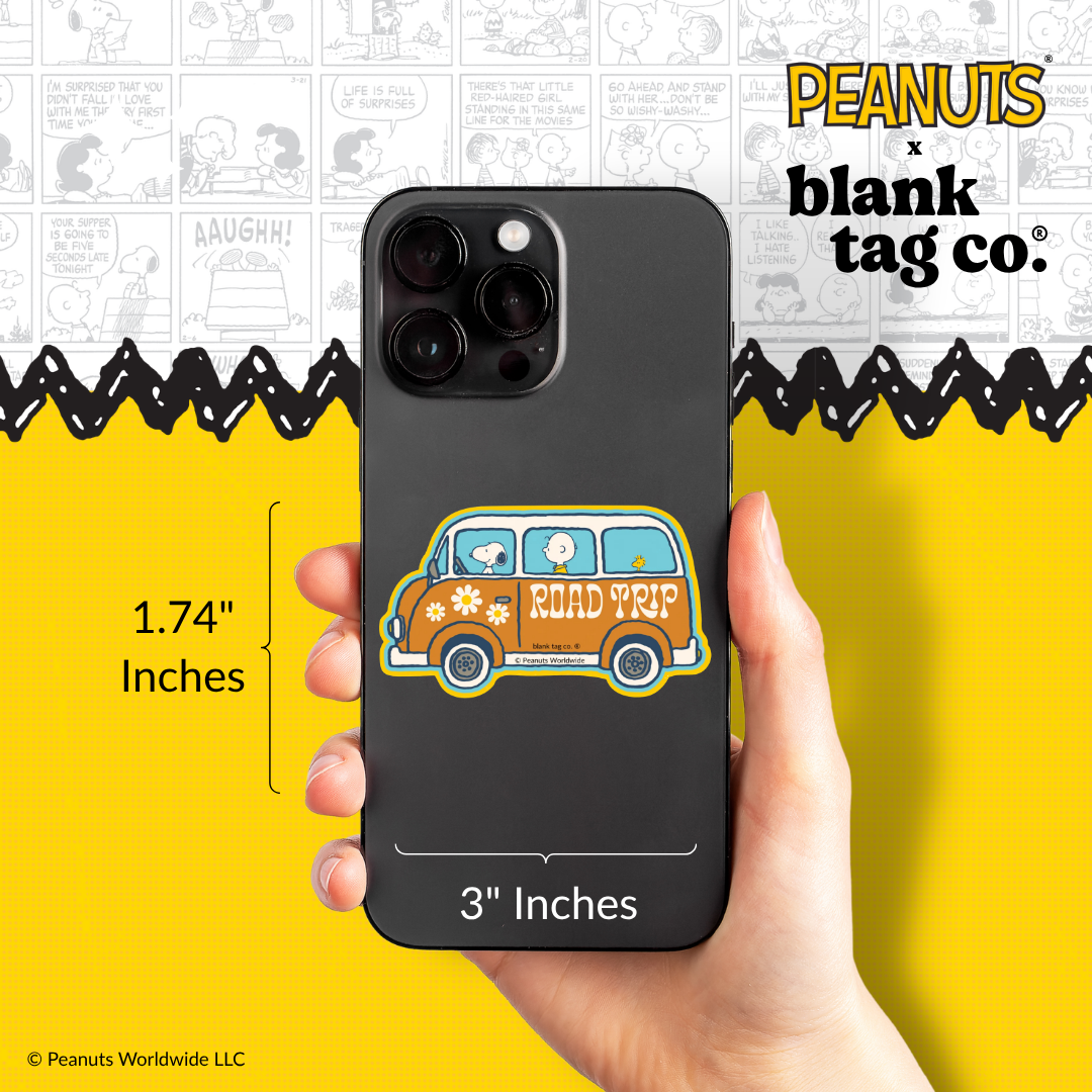 Peanuts® Waterproof Sticker - Road Trip